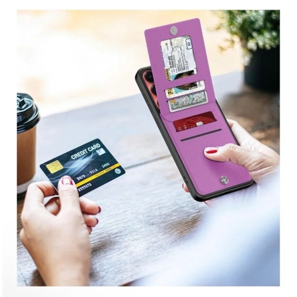 Samsung Galaxy S24 Ultra Wallet Case, Built-in Card Holder,PU Leather Kickstand‎